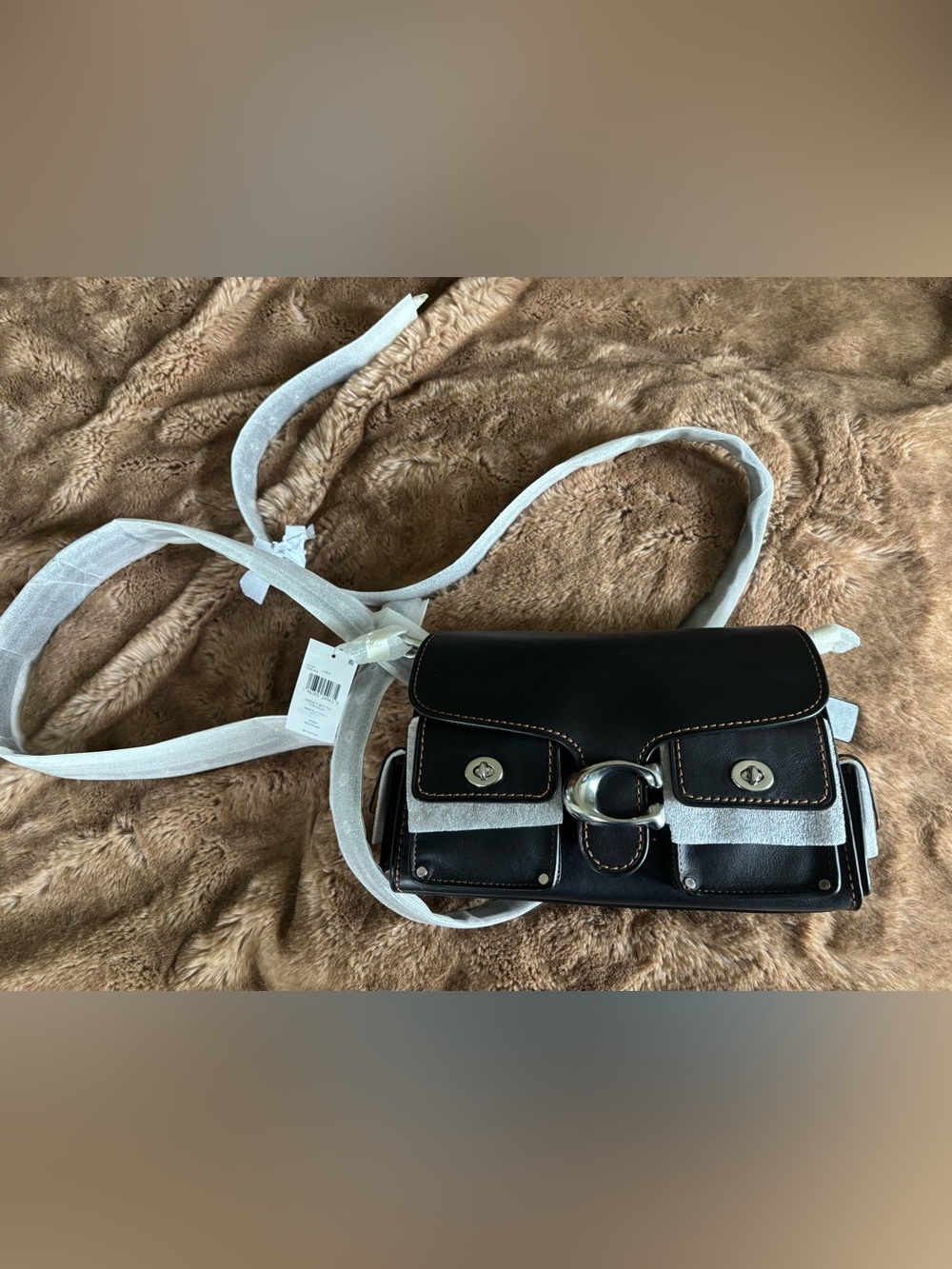 Coach Black Cargo Shoulder Tabby